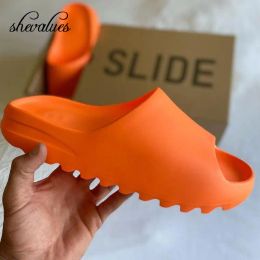 Sapatos de grife de moda moderna homens chinelos de verão sandálias de fundo grossas homens homens de praia masculino casal casal casal de tamanho grande slides