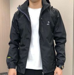 ARC jacket mens designer hoodie tech nylon waterproof zipper jackets high quality lightweight coat outdoor sports men coats 0512