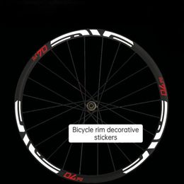 Bike Groupsets M70 MTB Rim Stickers Cycling Reflective Sticker Road Bike Wheel Decals 20" 26" 27.5" 29" 700C Bicycle Accessories Decorative 231130