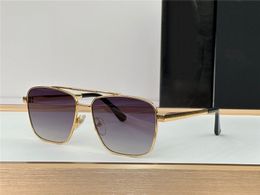 New fashion design men sunglasses THE PADKYLOB square shape K gold frame popular and generous style high-end outdoor uv400 protection glasses