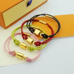 4colors Charm for Women Stainless Steel L Brand Bracelets Bangles V Accessories Gifts