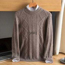 Men's Sweaters New 100% Cashmere Cardigan Zipper Coat Autumn Winter Mandarin Collar Men Casual Knitted i Sweater Plus Size S-4XL5XL 6XLyolq