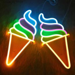 LED Neon Sign New Fashion Led Neon Ice Cream Beer Cloud Butterfly Lights Festival Valentine's Day Table Light Christmas Modelling Lights Decor YQ231201