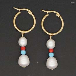 Dangle Earrings Go2boho High Quality Freshwater Real Natural Pearl Handmade Long Earring Fashion Women Jewellery Making Wholesale