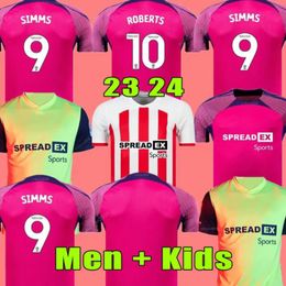 23 24 Sunderland Home Soccer Jerseys Stewart Simms Roberts Amad Clarke Dajaku Embleton Evans Onien Football Shirt Pritchard Mens Kids Kit Kits