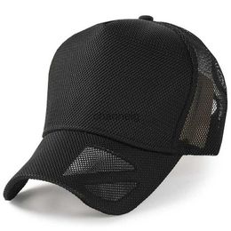 Ball Caps 55-60cm 60-65cm Big Head Man Large Size Mesh Baseball Hats Male Outdoors Plus Size Sport Caps Dad Oversize Trucker Cap YQ231201