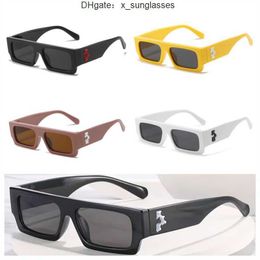 Mens Womens Designer Sunglasses Luxury Cool Style Hot Fashion Classic Thick Plate Black White Square Frame Eyewear Off Man Glasses with Original Box VOL7