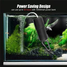 Air Pumps Accessories Solar Oxygen Pump 20W USB Silent Aquarium Oxygen Air PumpHousehold Low Noise Air Pump For Outdoor Fish Tank Pool Pond 231201