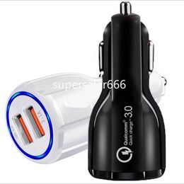 Fast Quick Charge PD USB C Car Chargers 30W 18W QC3.0 Dual 2 USB Port 3.1A Car Chargers for Ipad iphone 12 13 14 15 pro max Samsung S23 S24 Lg S1 PC Gps