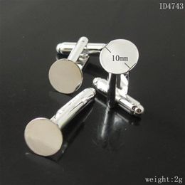 Beadsnice Jewellery findings brass cufflink blanks base diameter 10mm men cuff link findings whole ID 47431941