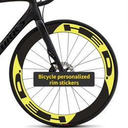 Bike Groupsets Road Bike Rim Sticker 700C Bike Wheel Stickers Cycling Waterproof Decorative Protective Decals Bicycle Accessories Reflective 231130