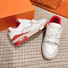 New #54 skate Vintage basketball sneakers Casual Shoes Womens Mens Virgil Ablohs Trainers Low Monograms Denim Patent Damier grained leather Embossed Sneakers 01