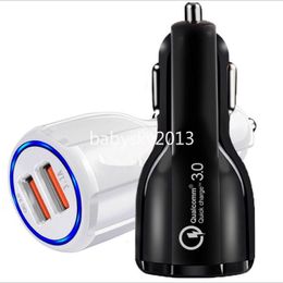 Fast Quick Charge PD USB C Car Chargers 30W 18W QC3.0 Dual 2 USB Port 3.1A Car Chargers for Ipad iphone 12 13 14 15 pro max Samsung S23 S24 Lg B1 PC Gps