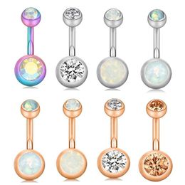 Stainless Steel Belly Piercing Kit Screw Navel Button Rings Tragus Ear Bar Cartilage Earring Body Jewellery 14G 80pcs276y