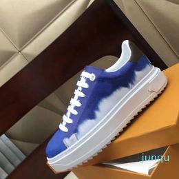 Travel leather lace-up sneaker Letters woman shoes 100% cowhide fashion platform men gym shoes