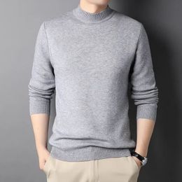 Men's Sweaters Brand Men's Cashmere Sweater Half Turtleneck Men Sweaters Knit Pullovers for Male Youth Slim Knitwear Man Sweater 231201