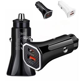 38W PD 20W fast Quick Charging USB C Car Charger Dual Ports Auto Power Adatpers 12W For Ipad Iphone 14 15 Plus Pro Max Samsung Huawei s1