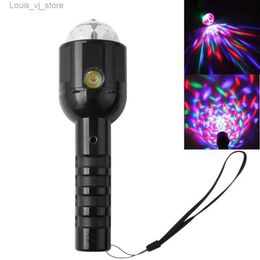 LED Neon Sign DJ Machines Disco Light Stage Colourful Crystal LED RGB Flashlight Dual Use 3W Light and Portable YQ231201