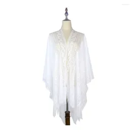 Scarves Summer Femme Beach Lace Fabric Poncho Shawl Capes Wraps Fashion Outwear Open Front