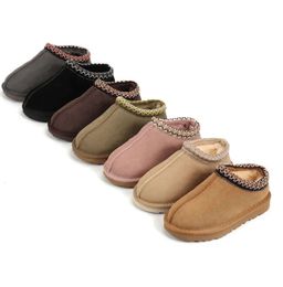 UG G Kids Tazz Tasman Slippers Designer Classic Ultra Mini Platform Boots baby toddlers chestnut mules children boys girls snow boot Ugslies Yggs Leather Slipper