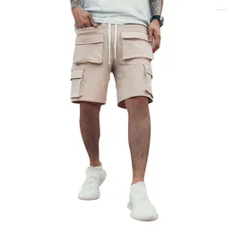 Men's Shorts Men Cargo Hip Hop Streetwear Pocket Mens Workout Pants Basketball Gym