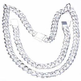 High Quality Men Jewellery Sets Elegant Necklaces Bracelets 925 Sterling Silver 1 1 Figaro Chain266b