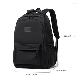 Backpack 14 Inch Men And Women Universal School Bag Leisure Solid Colour Outdoor Sports Shoulder Large Capacity Travel Laptop