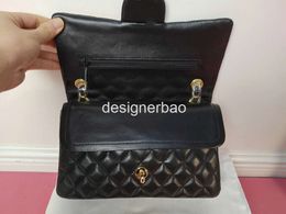 2023 Designer bag Top custom luxury brand Channel Handbag Leather leather cowhide gold or silver chain Slant shoulder black pink and white