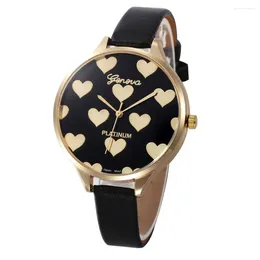 Wristwatches NO.2 Relojes Fashion Women Casual Faux Leather Band Checkers Quartz Analogue Wrist Watch Clock Female Wholesale