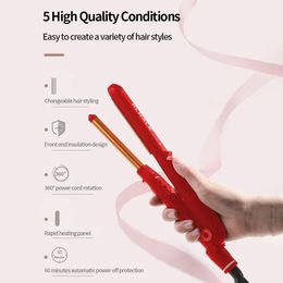 Hair Straighteners EU Professional Fluffy Hair Beard Straightener Curling Rod Ushaped Arc Splint Shape Curling Iron Ceramic Narrow Hair Curlers 231201