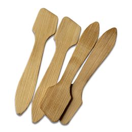 Bamboo Spatula Spoons Face Cream Spoon Skin Care Beauty Cosmetic Eye Creams Stick Cosmetic Tool 7.3*1.7CM