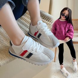 Sneakers Children Sports Shoes Spring Autumn Girls Boys Kids Pu Patchwork Running Trainer Tennis Breathable Sneakers Toddler Baby Shoes 231201