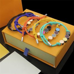 Dropship Fashion 6Colors Colourful Corded Bracelet Strands with String Beads In Gift Retail Box Stock SL01209H