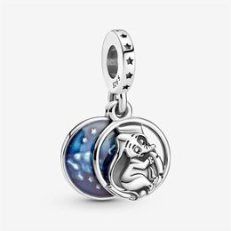 100% 925 Sterling Silver Cute Elephant Sweet Dreams Dangle Charm Fit Original European Charms Bracelet Fashion Wedding Jewellery Acc256Q