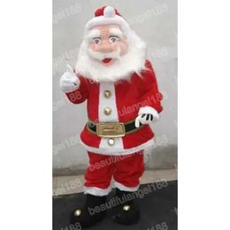 Halloween Santa Claus Mascot Costumes High Quality Cartoon Theme Character Carnival Adults Size Outfit Christmas Party Outfit Suit For Men Women