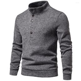 Men's Hoodies Stylish Sweater Autumn Casual Daily Holiday Long Sleeve Male Regular Slight Stretch Solid Colour Spring