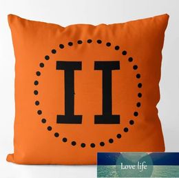 Top Nordic Orange Ins Style Pillow Cover Modern Model Room Bedroom Simple Throw Pillowcase Car Cushion Backrest without Pillow Core