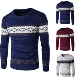 Men's Sweaters Autumn And Pullovers Men Long Sleeve Knitted Sweater High Quality Winter Homme Warm Navy Coat