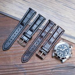Watch Bands Vintage PU Leather Strap Bamboo Pattern Band 18mm 20mm 22mm Accessories Men Women Belt Watchband