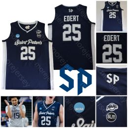 St. Peter's Peters Peas Basketball Jersey NCAA College Daryl Banks III KC Ndefo Doug Edert Matthew Lee Fousseyni Hassan Drame Murray Das