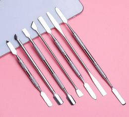 Nail Art Tools Stainless Steel Cuticle Pusher For UV Gel Nail Polish Lacquer Pusher Pedicure Manicure Professional DIY Tool3446644