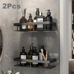 Bathroom Shelves Bathroom Shampoo Holder Punch-Free Shower Shelf Rack Corner Shelves Kitchen Storage Organiser for Bathroom Accessories Set 231201