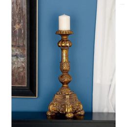 Candle Holders Holder Gold Polystone Tall Standing Home Decorative Candles & Modern Decoration Decorations