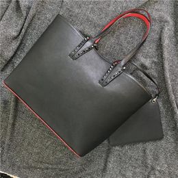 Women Shopping Bags New designer handbags totes composite handbag famous genuine leather purse Big shoulder bags Black White Brown305R