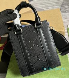 embossed Tote bag Mini Leather Shoulder Bag Alphabet Woven crossbody