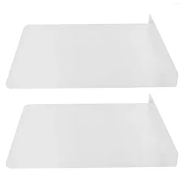 Bath Accessory Set 2 Pcs Splash Guard Sink Splatter Kitchen Water Trough Grease Stainless Steel Metal Side