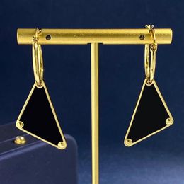 Designer Triangle Silver Earrings Stud For Womens Gold Earring Fashion Luxury P Earrings Jewelry Women Mens Hoop Earring 2208151D201o