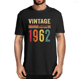 Men's T Shirts Cotton Old Gifts Vintage 1962 Limited Edition Birthday Novelty T-Shirt Women Casual Streetwear Soft Tee