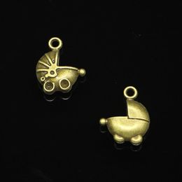 67pcs Zinc Alloy Charms Antique Bronze Plated 3D baby carriage buggy pram Charms for Jewellery Making DIY Handmade Pendants 16 13mm286Q