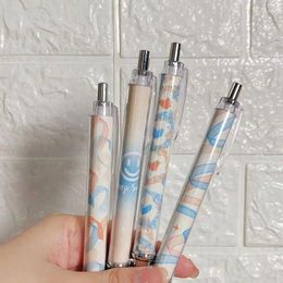 Pcs Cartoon Gel Pen Quick Drying Pens 0.5 Mm Black Ink Signature Office School Writing Supplies Stationery Gift